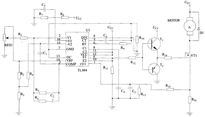 系统的实现电路
