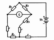 三线制平衡电桥法测量原理图