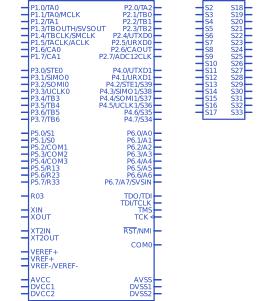 MSP430F449IPZR符号
