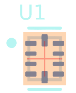 TS3A24157RSER脚印 TS3A24157RSER脚印